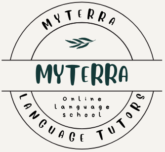 My terra language school logo